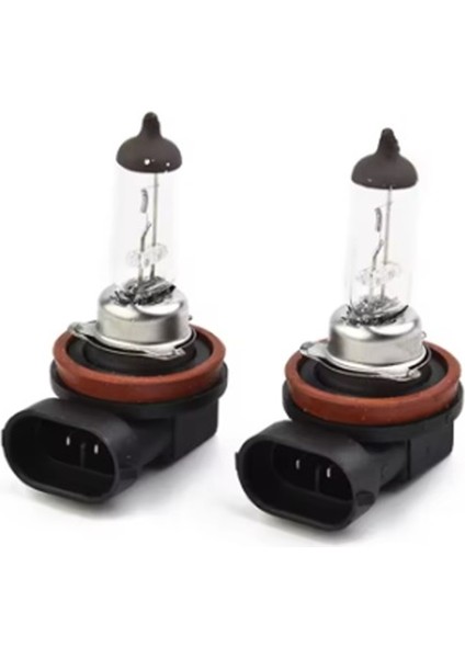 2 Adet H11 Far Sis Ampul Standart Işık Halojen Ampul 12V 55W