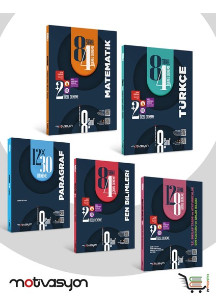8. Sınıf Türkçe-Matematik-Paragraf-Fen Bilimleri- Tc Inkilap Tarihi ve Atatürkçülük Deneme Seti 5 Eser