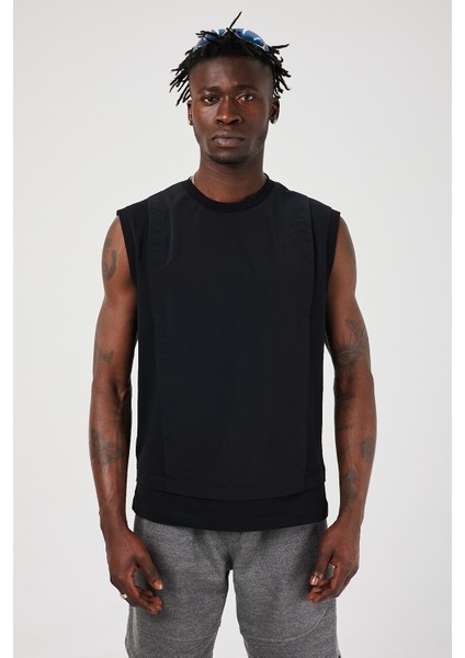 Rogue Siyah Kolsuz Spor Tişört Erkekler İçin %50 Pamuk %45 Polyester %5 Elastan modelleri