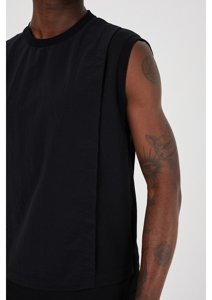 Rogue Siyah Kolsuz Spor Tişört Erkekler İçin %50 Pamuk %45 Polyester %5 Elastan indirimleri