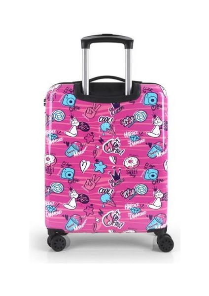 Trolley Valiz Kabin Boy Sticker Pembe GB.234122 fiyatları