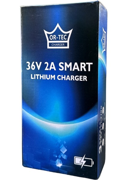 Ortec 36V 2A Lityum Li-Ion Akıllı Elektrikli Bisiklet Şarj Aleti