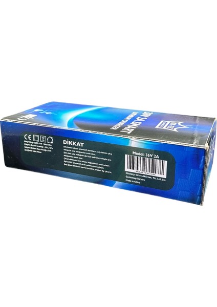 Ortec 36V 2A Lityum Li-Ion Akıllı Elektrikli Bisiklet Şarj Aleti