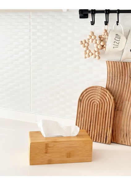 Bambu Peçetelik - Saklama Kutusu - Bambu Peçelik MK3456