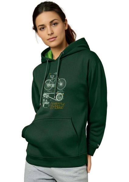Bisikletçi Tasarım Kapşonlu Sweatshirt modelleri