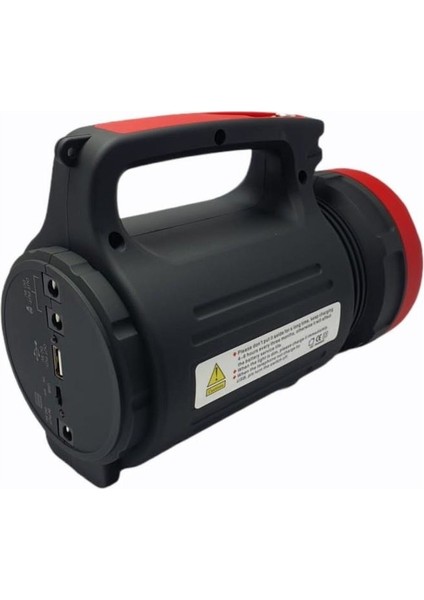 Uzun Aramalı Menzilli USB Çıkışlı Ledli Şarjlı El Feneri PD-8080