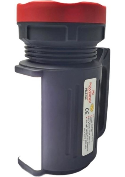 Uzun Aramalı Menzilli USB Çıkışlı Ledli Şarjlı El Feneri PD-8080