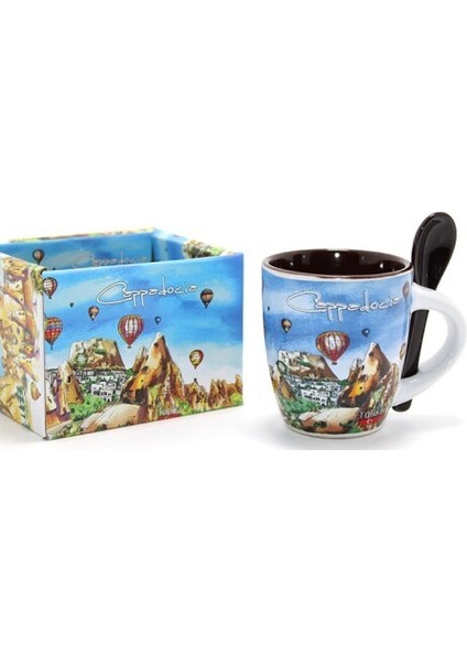 Kaşıklı Yöresel Kahve Fincanı Tekli Model 1