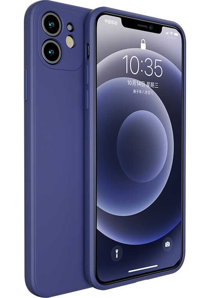 Apple iPhone 12 Mini Uyumlu Kılıf Içi Kadife Renkli Pürüzsüz Esnek Kamera Korumalı Gorentsi Kapak