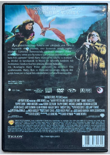 Harry Poter ve Ateş Kadehi DVD (Orjnal Dönem Baskı Cd) fiyatları
