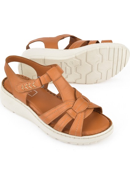 Kadın Deri Sandalet 1511048Z501 Taba fırsatları