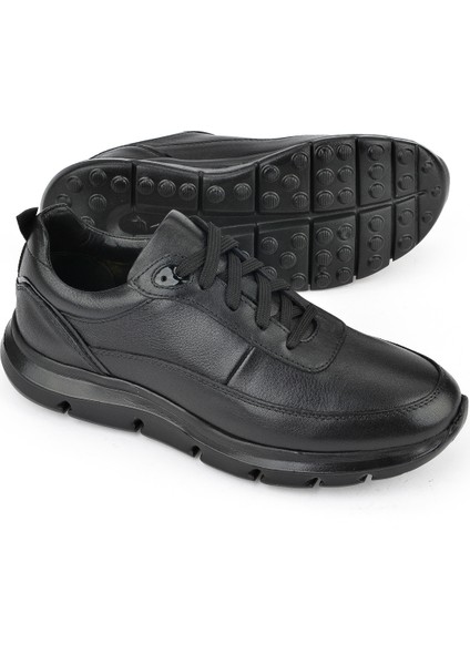 Erkek Deri Sneaker 151983ZF902 Siyah