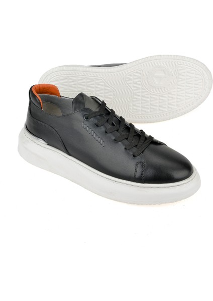 Erkek Deri Sneaker 151987Z024 Siyah