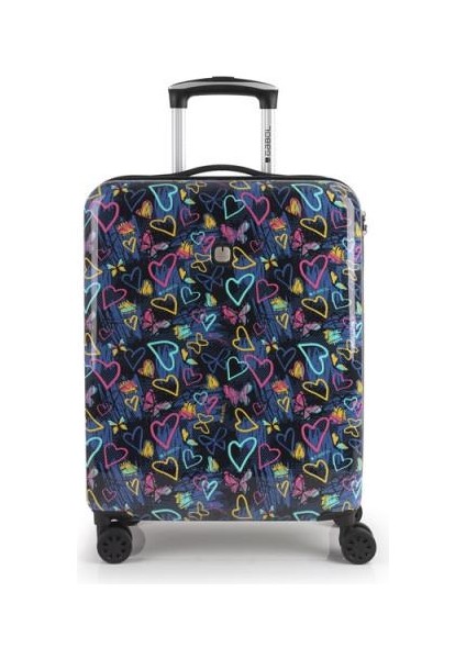 Trolley Valiz Kabin Boy Tizas Lacivert