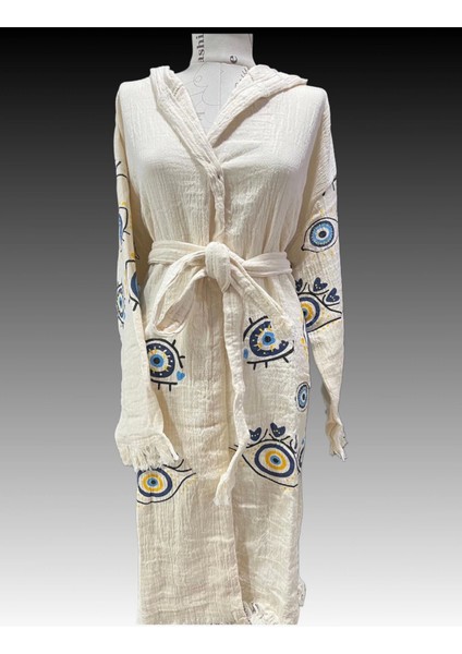 Kadın Müslin Bornoz Pamuk