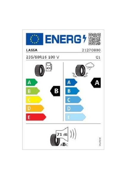 235/60 R16 1020 Xl Competus H/p 3 Oto Yaz Lastiği (Üretim Yılı:2025)