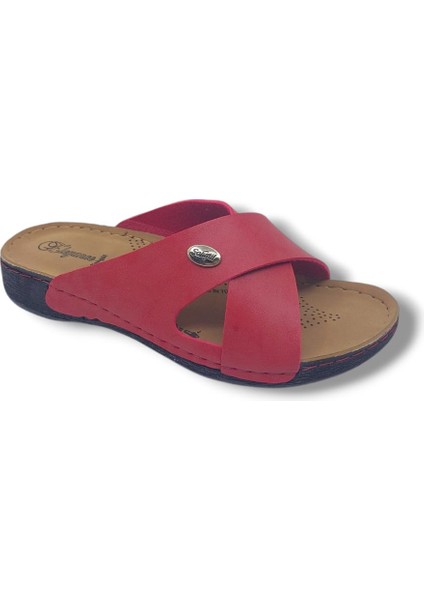 125 Kadın Kırmızı Günlük Kullanım Terlik fırsatları