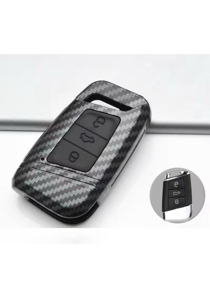 Passat B8 - Ateca ve Süper B Karbon Anahtar Koruma Kılıfı Anahtarsız Çalıştırmaya Uygundur
