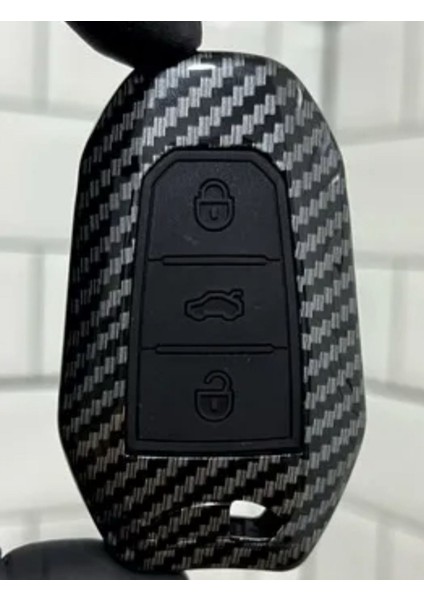 Toyota Proace City Karbon Anahtar Koruma Kılıfı Anahtarsız Çalıştırmaya Uygundur