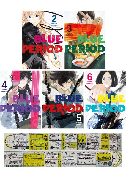 Blue Period 2. 3. 4. 5. 6. Ciltler Manga Seti (Matematik Öğreten Cetvel) - Tsubasa Yamaguçi