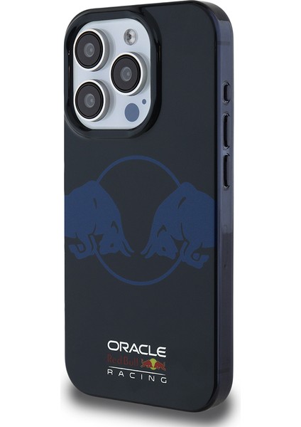 iPhone 15 Pro Max Kılıf Redbull Lisanslı Magsafe Uyumlu Iml Çift Boğa Baskılı Sert Pc Kapak Lacivert modelleri