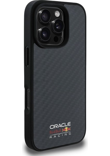 iPhone 16 Pro Kılıf Redbull Lisanslı Magsafe Uyumlu Karbon Fiber Parlayan Logolu Kapak Siyah fiyatları
