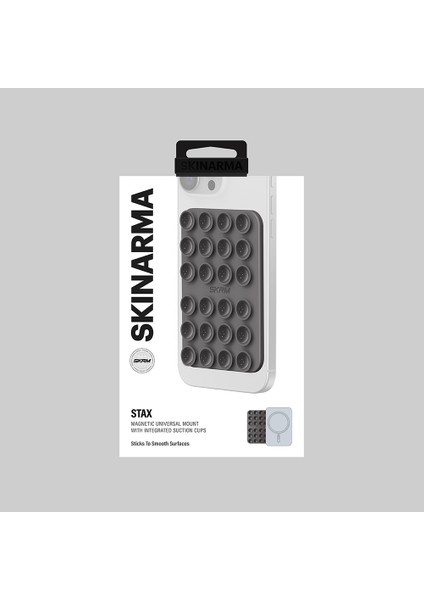 Stax Magnetik Vakumlu Düz Zemin Telefon Tutucu Füme modelleri