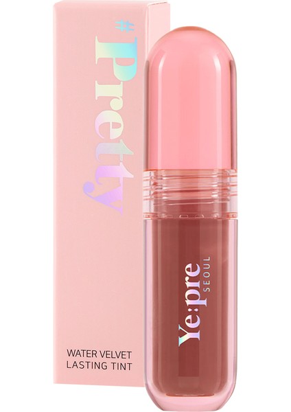 Gün Boyu Kalıcı, Kadife Dokulu, Mat, Kore Lip Tint – Pretty Water Velvet Tint 2.6g 01 Nude Beige fiyatları