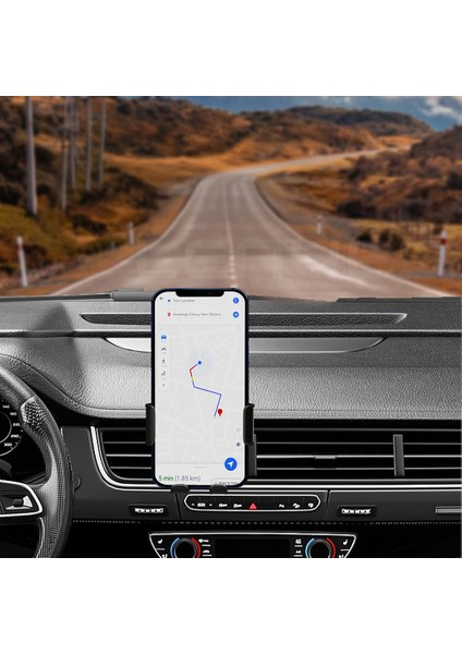 Araç Telefon Tutucu CR161 360 Dönebilen Havalandırma Tasarım Siyah fiyatları