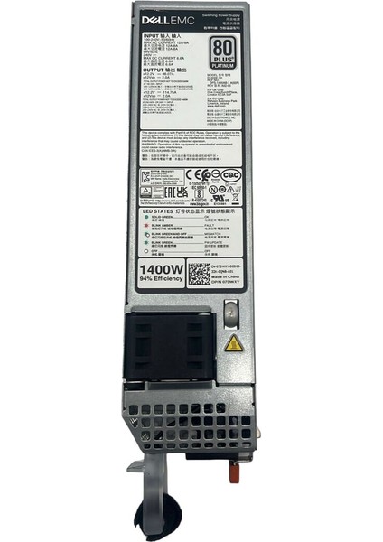 Emc L1400E-S0 Power Supply ICW9G Pwr Sply, 1400, 60, Lıt, 15G, Vb 1400W Dell