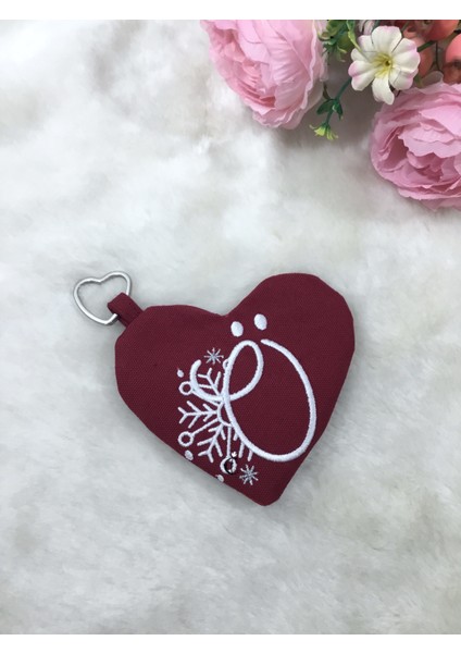 Snowing Monogram Heart Kartanesi Nakışlı Mini Kalp Cüzdan modelleri