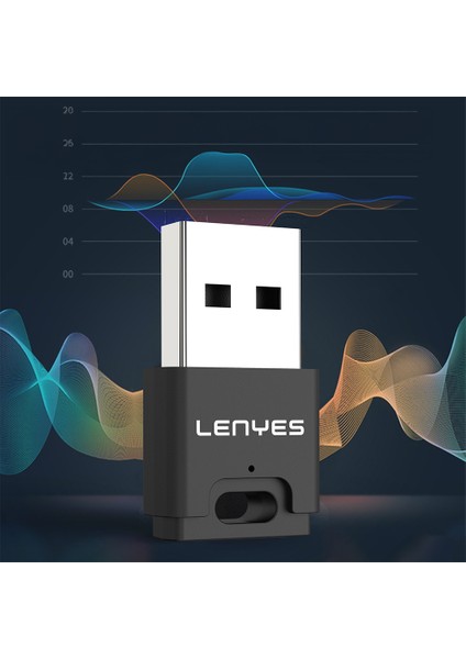 LR203 USB Bluetooth 5.0 Wireless Transmitter Adaptör Siyah