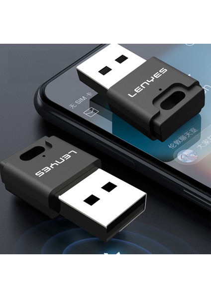 LR203 USB Bluetooth 5.0 Wireless Transmitter Adaptör Siyah