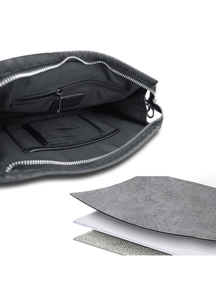 LB531 Brett Dokuma Pu Mat Deri Bilek Tasarımlı Çizilmeye Dayanıklı Aksesuar El Çantası Siyah fiyatları