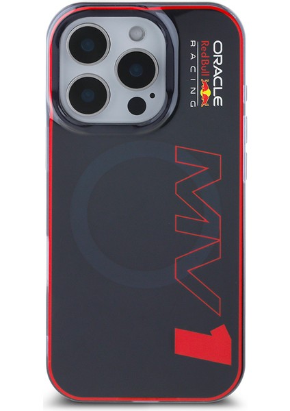 iPhone 16 Pro Max Kılıf Redbull Lisanslı Magsafe Uyumlu Sert Pc Büyük Boy Mv Kapak Lacivert