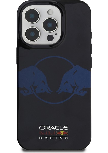 iPhone 16 Pro Kılıf Redbull Lisanslı Magsafe Uyumlu Iml Çift Boğa Baskılı Sert Pc Kapak Lacivert