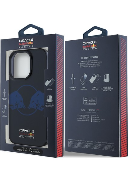 iPhone 16 Pro Kılıf Redbull Lisanslı Magsafe Uyumlu Iml Çift Boğa Baskılı Sert Pc Kapak Lacivert indirimleri