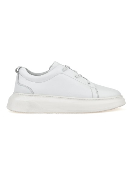 Erkek Deri Sneaker 151987Z133 Beyaz