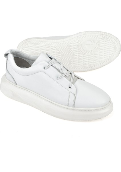 Erkek Deri Sneaker 151987Z133 Beyaz fırsatları