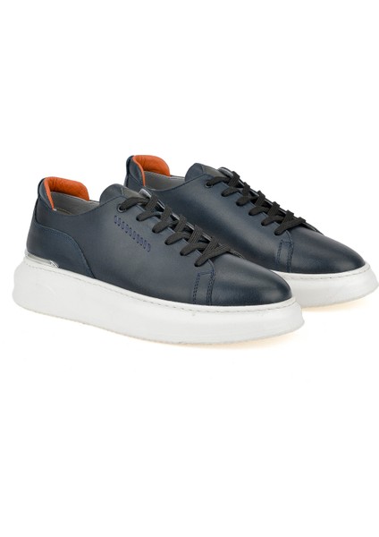 Erkek Deri Sneaker 151987Z024 Lacivert