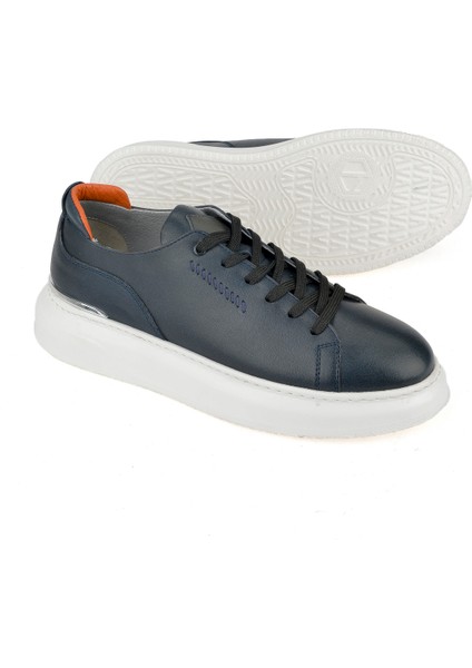 Erkek Deri Sneaker 151987Z024 Lacivert
