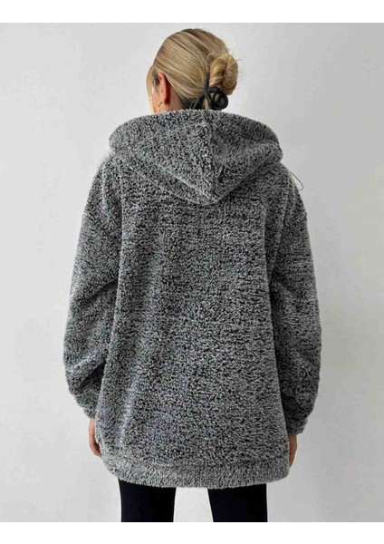 Kadın Kapüşonlu Peluş Sweat modelleri