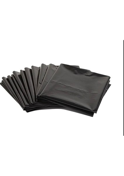 20 kg Dökme Çöp Torbası 80X110 cm Ağır Hizmet Kalın Çöp Poşeti Jumbo Boy Siyah Renkli