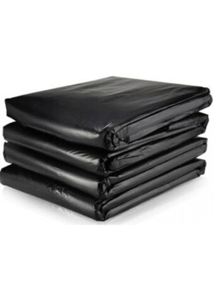20 kg Dökme Çöp Torbası 80X110 cm Ağır Hizmet Kalın Çöp Poşeti Jumbo Boy Siyah Renkli