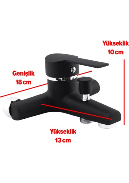 Vista Banyo Bataryası Siyah Duvar Tipli Lavabo Mutfak Duş Musluğu Batarya Sıcak Soğuk Çift Su Giriş fiyatları