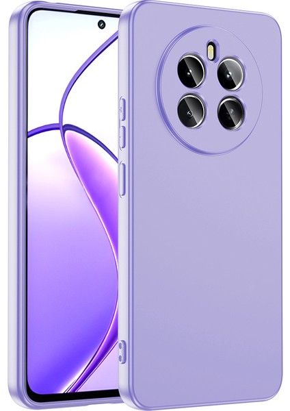 Realme 12 Kılıf Kadifeli Yumuşak Mara Iç Yüzeyli Lansman Kapak - Şık ve Koruyucu Tasarım