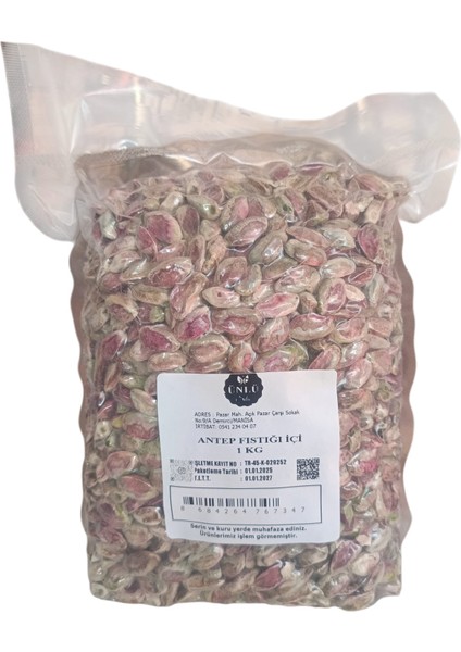 Çiğ Antep Fıstığı İçi Yerli 1 kg