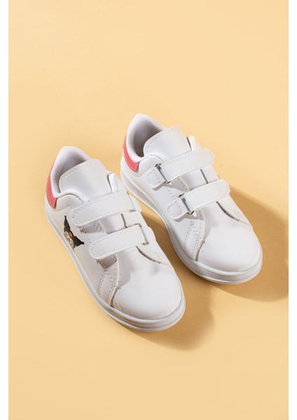 Rahat Taban Cırtlı Baskılı Çocuk Sneakers 001-702-24