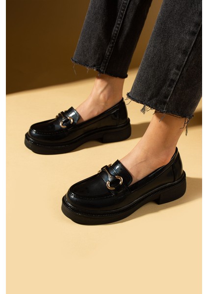 Yüksek Taban Toka Detaylı Kadın Loafer 43-1803-25RUGAN