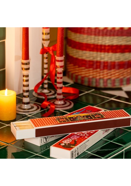 Chrıstmas At Home Ahşap Kibrit Hediyelik Eşya 6x29x3 Cm Renkli fiyatları